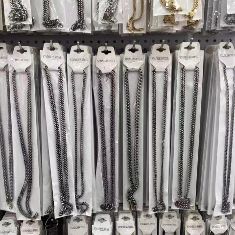 Silver Miami Cuban Chain Waterproof Hip Hop Necklace