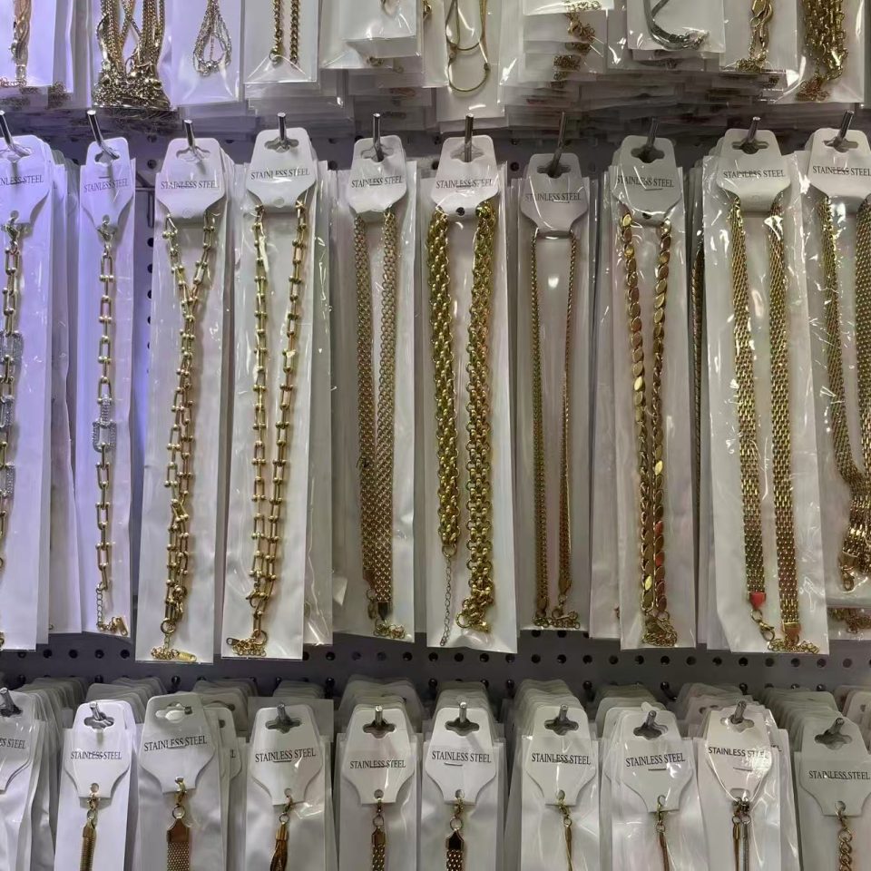 Gold Stainless Steel Mixed Chain Necklace Multi Style Stackable Street Jewelry