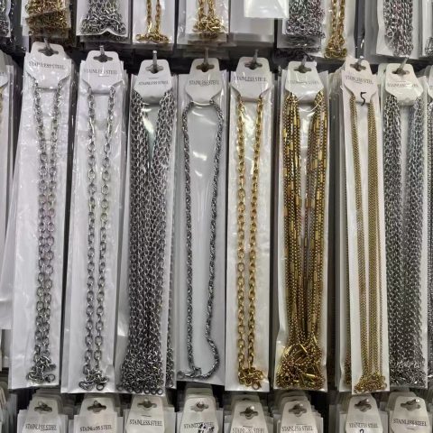Mixed Style Stainless Steel Chain Necklaces Gold Silver Unisex Layering Street Jewelry