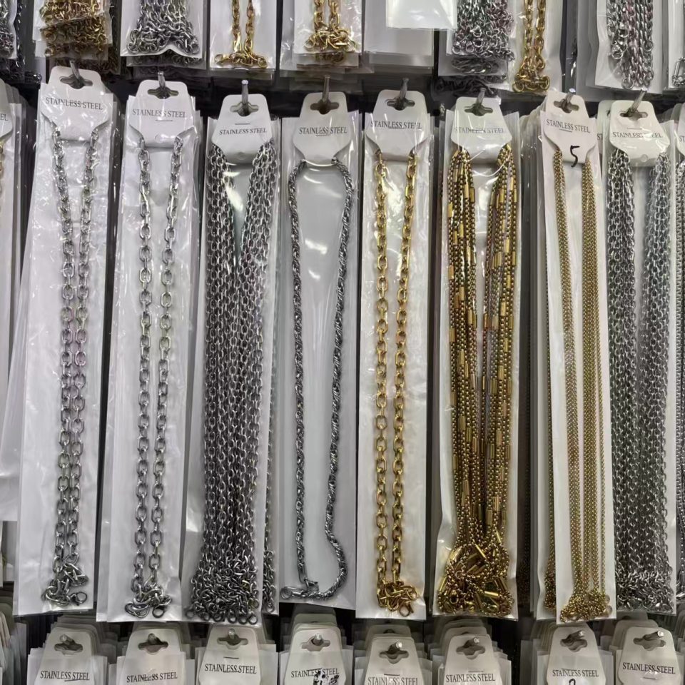 Mixed Style Stainless Steel Chain Necklaces Gold Silver Unisex Layering Street Jewelry