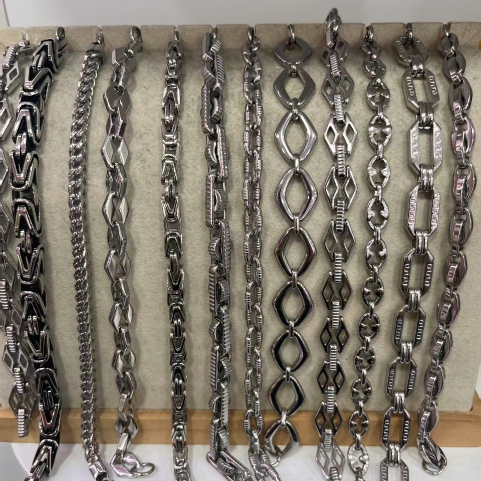 Mens Silver 316L Stainless Steel Thick Chain Necklace Hip Hop Daily Jewelry
