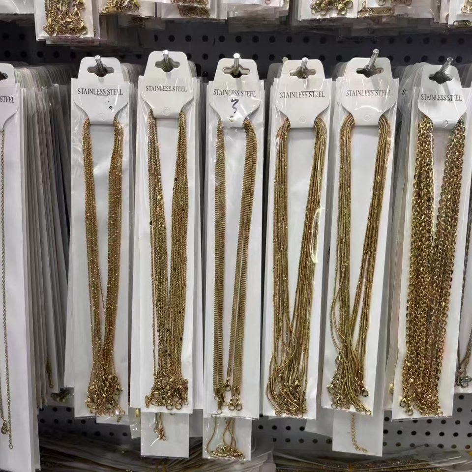 Dainty Gold Stainless Steel Thin Chain Necklaces