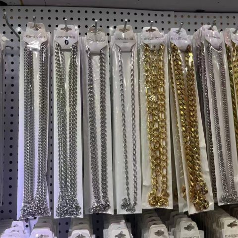 Unisex Stainless Steel Hip Hop Chain, Gold Silver Multi-Style Cuban Paperclip Cable Link DIY Stackable Choker Necklaces