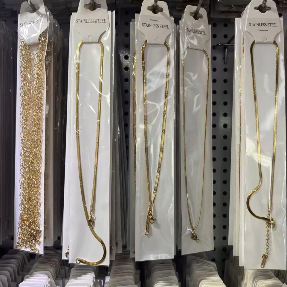 Gold Dainty Stainless Steel Snake Chain Necklaces Minimalist Thin Layering Women Jewelry