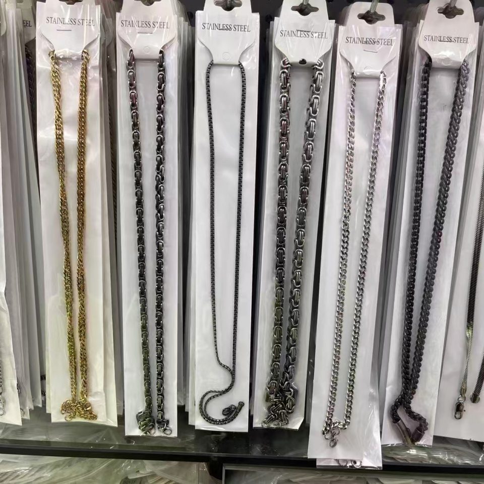 Thin Link Stainless Steel Layering Chain Necklaces