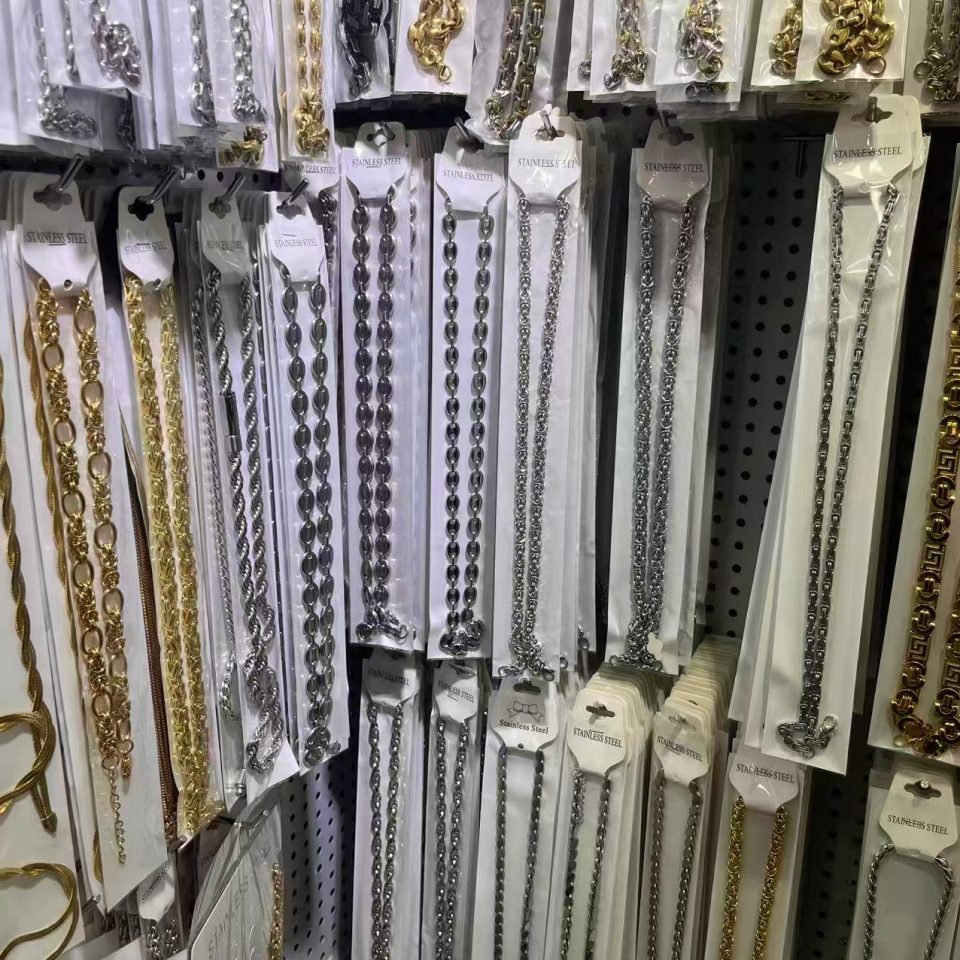 Mixed Design Stainless Steel Hip Hop Necklaces Tarnish Free Jewelry