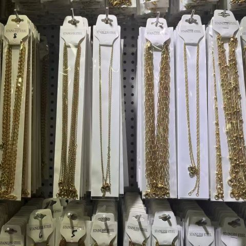 Multi-Style Gold Plated Stainless Steel Delicate Stackable Necklaces