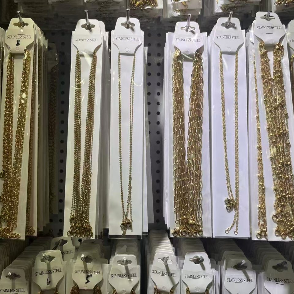 Multi-Style Gold Plated Stainless Steel Delicate Stackable Necklaces
