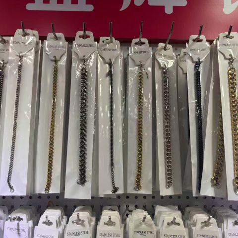Stainless Steel Cuban Link Chain Bracelet, Hip Hop Wrist Jewelry for Men Women Multi Colors